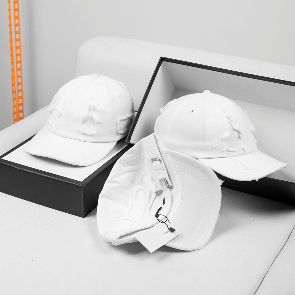 Nón Kết Lưỡi Trai Jean Vá Trắng Nam