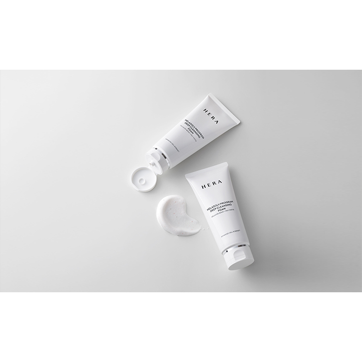 Sữa rửa mặt trắng da HERA MELASOLV PROGRAM DEEP CLEANSING FOAM 50ml loại bỏ hiệu quả sự tích tụ tế bào da chết, bã nhờn