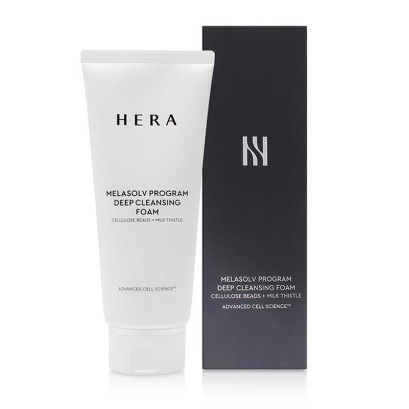 Sữa rửa mặt trắng da HERA MELASOLV PROGRAM DEEP CLEANSING FOAM 50ml loại bỏ hiệu quả sự tích tụ tế bào da chết, bã nhờn