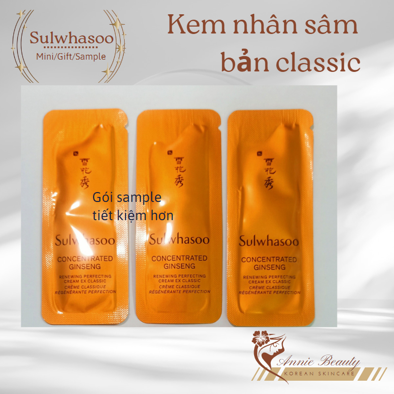 Kem dưỡng nhân sâm Sulwhasoo Concentrated Ginseng Renewing Cream phục hồi da gấp 3 lần. chống lão hoá mạnh mẽ mới nhất