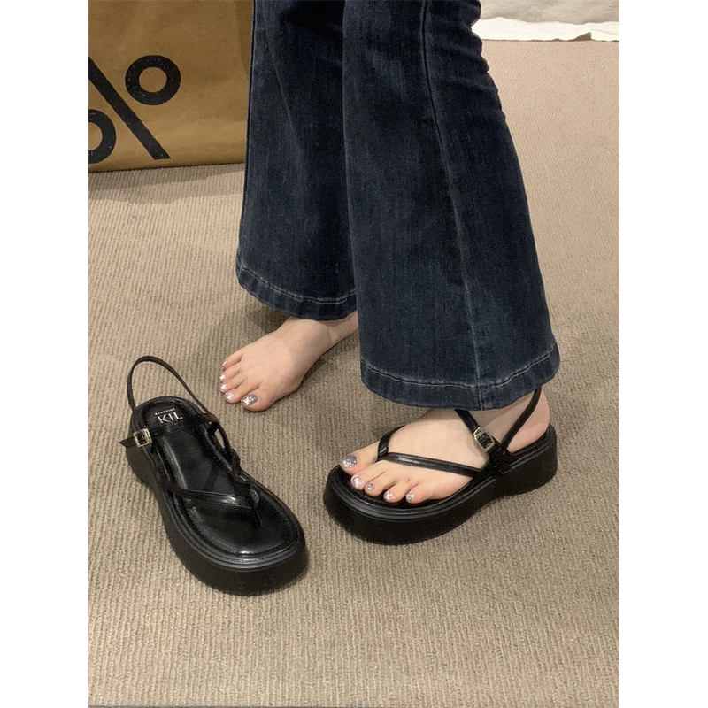 Giày sandal nữ LUDUMI đế cao 3cm - Xăng đan đế bánh mì thời trang hottrend ,phong cách hiện đại