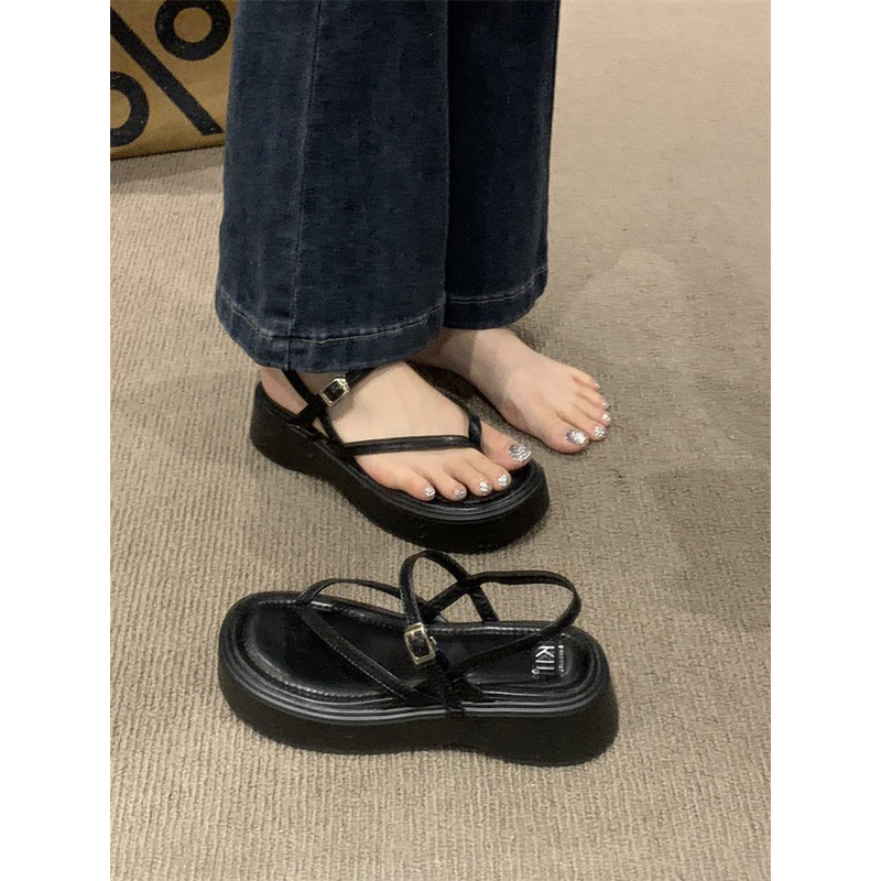 Giày sandal nữ LUDUMI đế cao 3cm - Xăng đan đế bánh mì thời trang hottrend ,phong cách hiện đại