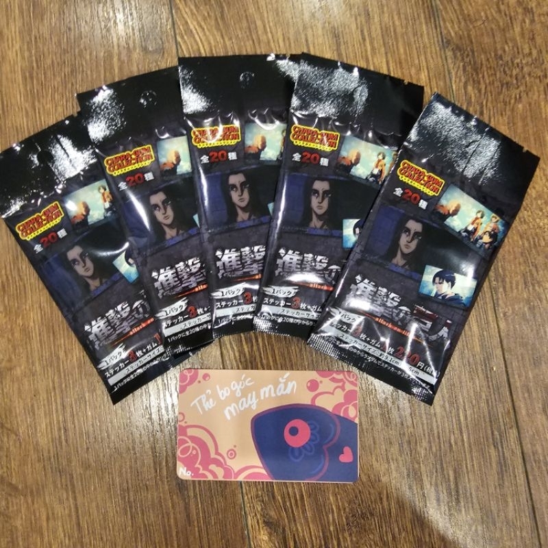 Pack sticker Attack on Titan - Ảnh thẻ nhân phẩm