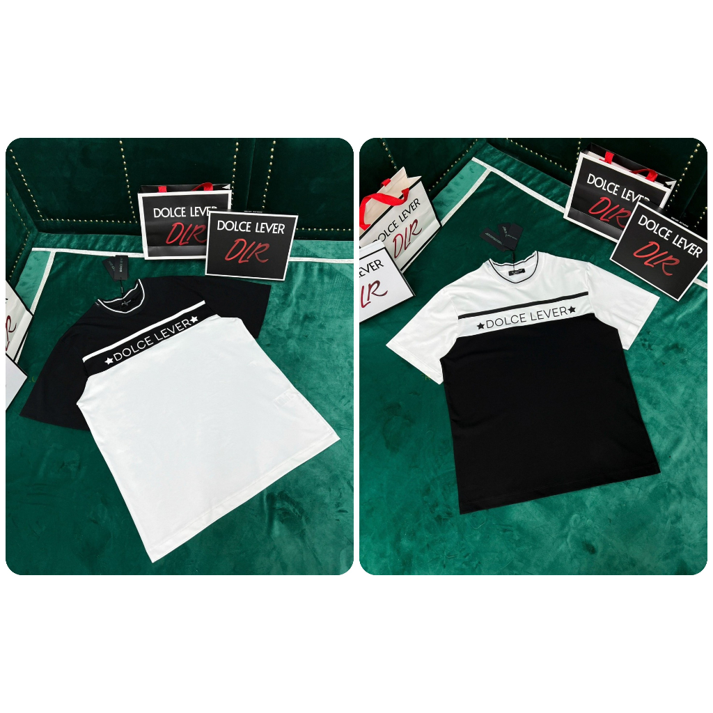 Áo Phông DG Nam In Chữ Ngang Ngực Siêu Đẹp - Áo Thun DG Nam In Nhiệt Cao Cấp Full Box