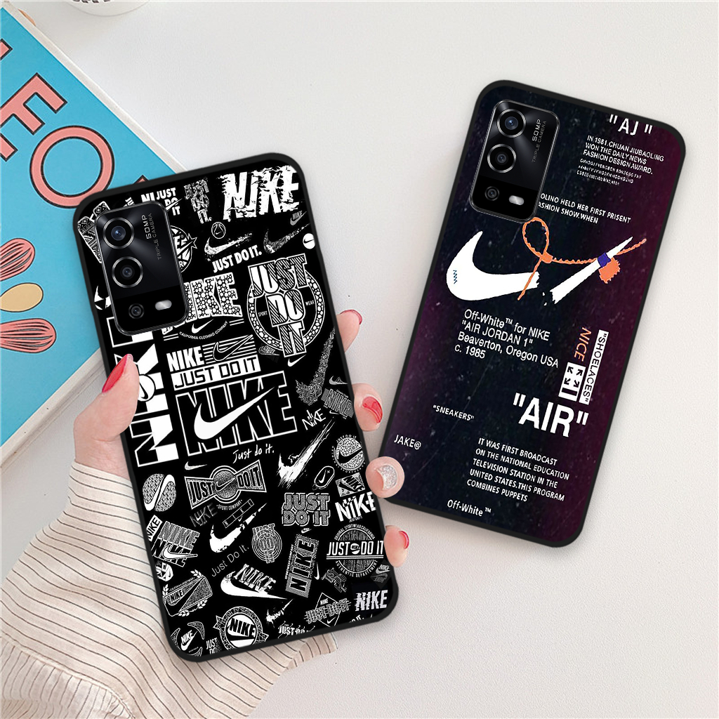 Ốp lưng Oppo A55 / A54 in hình nikee, off whitee thời trang