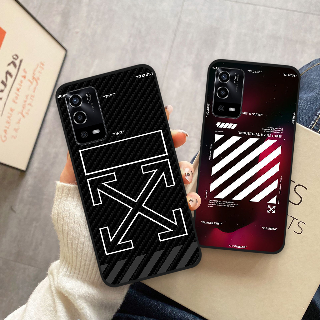 Ốp lưng Oppo A55 / A54 in hình nikee, off whitee thời trang