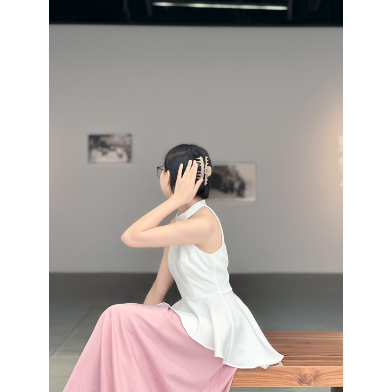 Set váy áo yếm chân váy dài