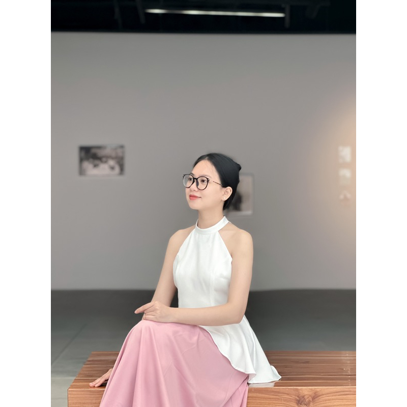 Set váy áo yếm chân váy dài