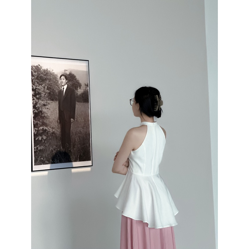 Set váy áo yếm chân váy dài