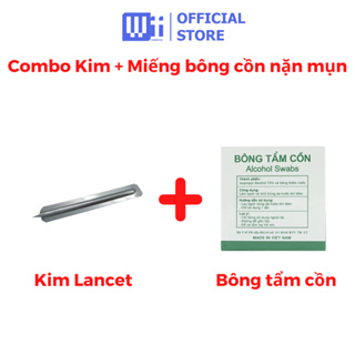 COMBO Kim Lancet và Bông tẩm cồn phụ kiện dán mụn