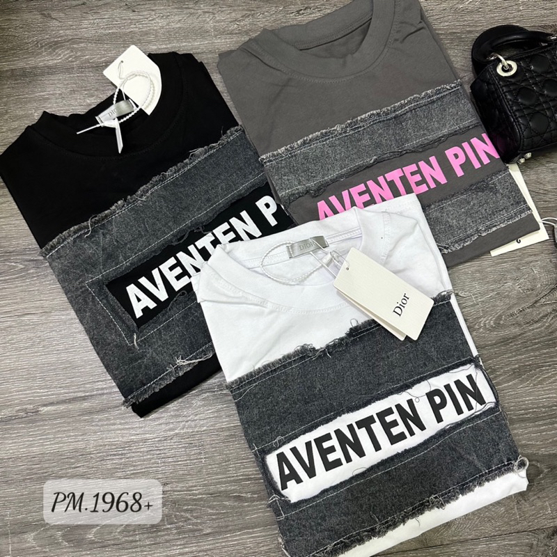 Áo phông chữ phối tag bò rách new hot 2023 chất QC siêu dày dặn from dáng rộng ảnh thật - hàng sẵn