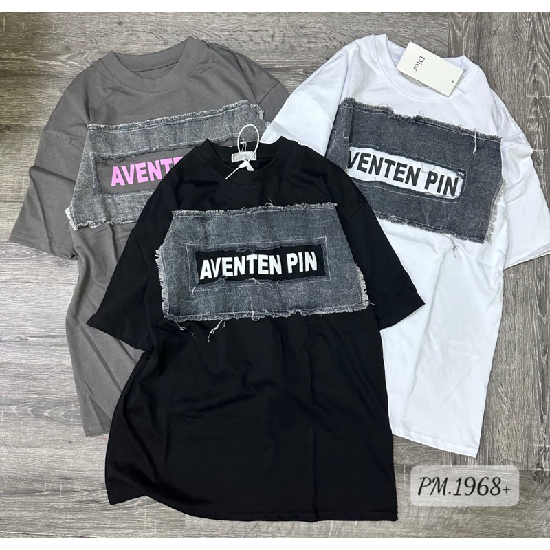 Áo phông chữ phối tag bò rách new hot 2023 chất QC siêu dày dặn from dáng rộng ảnh thật - hàng sẵn