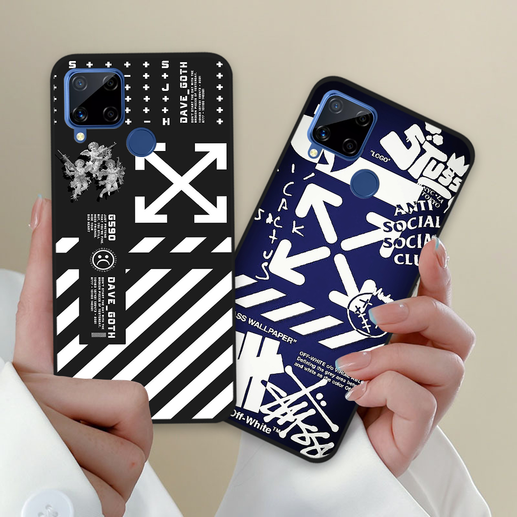 Ốp lưng Realme C12 / Realme C15 / C25 in hình nikee, off whitee thời trang