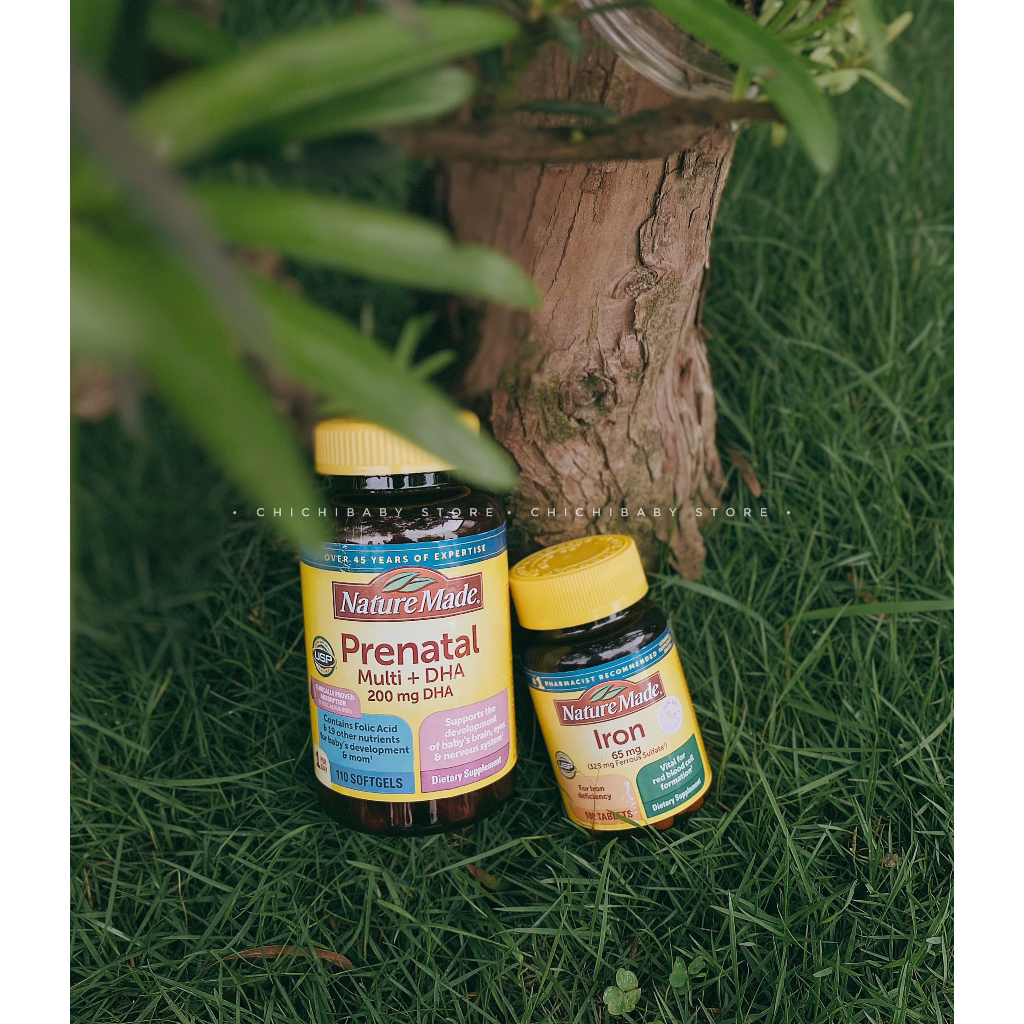 Vitamin tổng hợp bầu Prenatal Nature Made + DHA 90v / 100v / 150v
