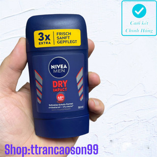 Sáp lăn nách Nivea khử mùi cho nam, khô thoáng 40ml Đức