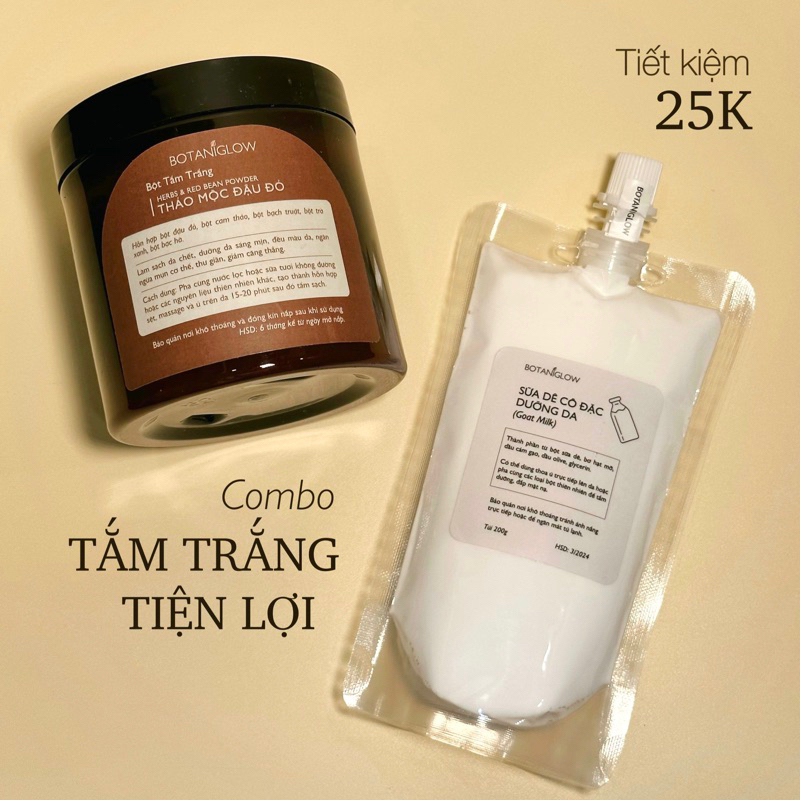 Combo tiết kiệm TẮM TRẮNG TIỆN LỢI