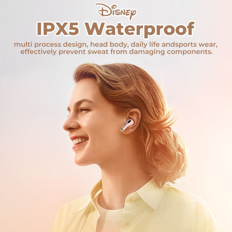 Tai nghe TWS Disney F9 100% không dây Bluetooth PRO6 âm thanh Hifi có micro