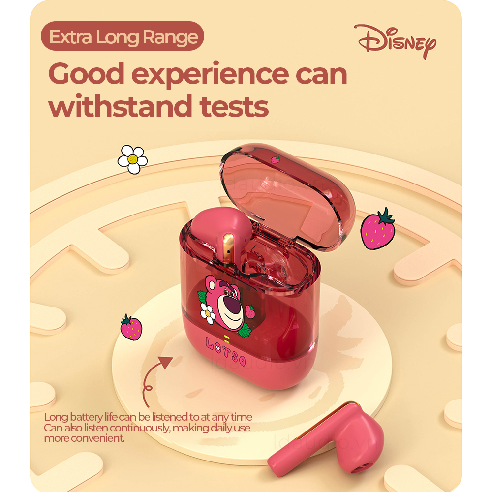 Tai nghe không dây TWS Disney TZW1 100% Bluetooth 5.3 giảm tiếng ồn có micro