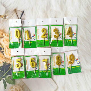 Phụ kiện nến số sinh nhật trang trí bánh kem, đồ trang trí bánh sinh nhật
