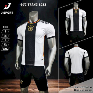 Quần áo Bóng Đá Tuyển Đức vải thun lạnh thoáng hút đồ đá banh mẫu mới 2023 2024