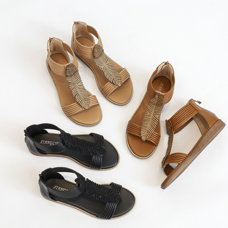 Giày Sandal chiến binh nữ CHIẾC LÁ RŨ đế cao 2.5 PHÂN phong cách SANG TRỌNG - thích hợp DỰ TIỆC