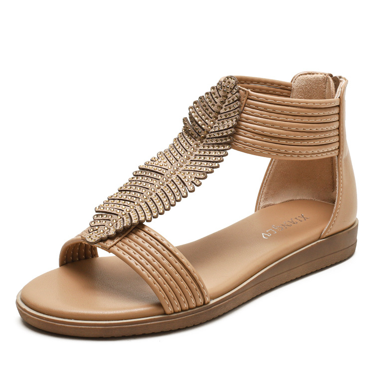 Giày Sandal chiến binh nữ CHIẾC LÁ RŨ đế cao 2.5 PHÂN phong cách SANG TRỌNG - thích hợp DỰ TIỆC