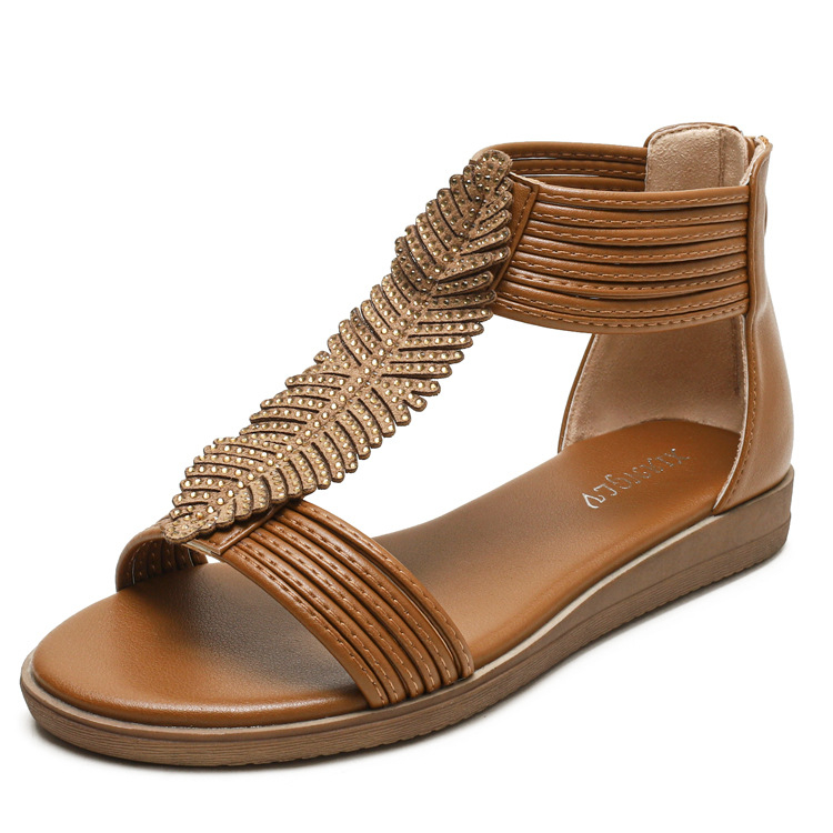 Giày Sandal chiến binh nữ CHIẾC LÁ RŨ đế cao 2.5 PHÂN phong cách SANG TRỌNG - thích hợp DỰ TIỆC
