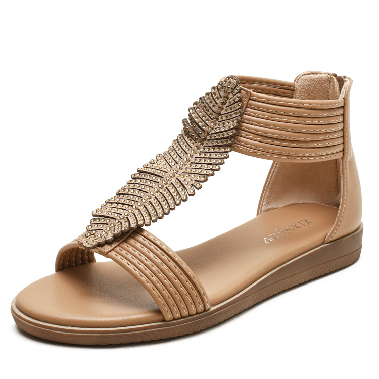 Giày Sandal chiến binh nữ CHIẾC LÁ RŨ đế cao 2.5 PHÂN phong cách SANG TRỌNG - thích hợp DỰ TIỆC