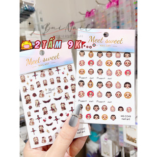 Stiker dán 2 tấm/10k