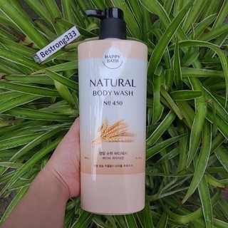 Sữa tắm Happy Bath Natural hương lúa mạch 900g