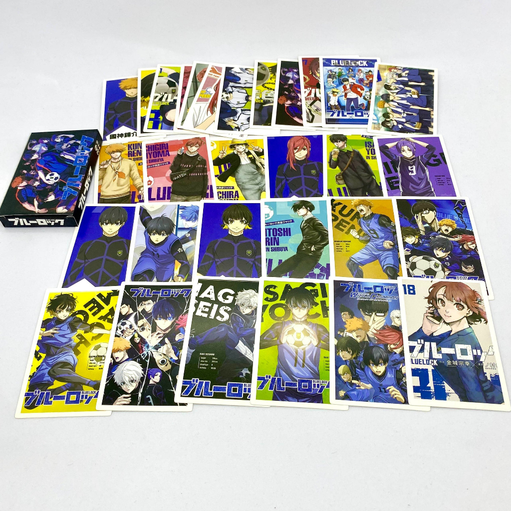 Hộp 30 thẻ ảnh lomo card mẫu anime manga Blue Lock siêu đẹp