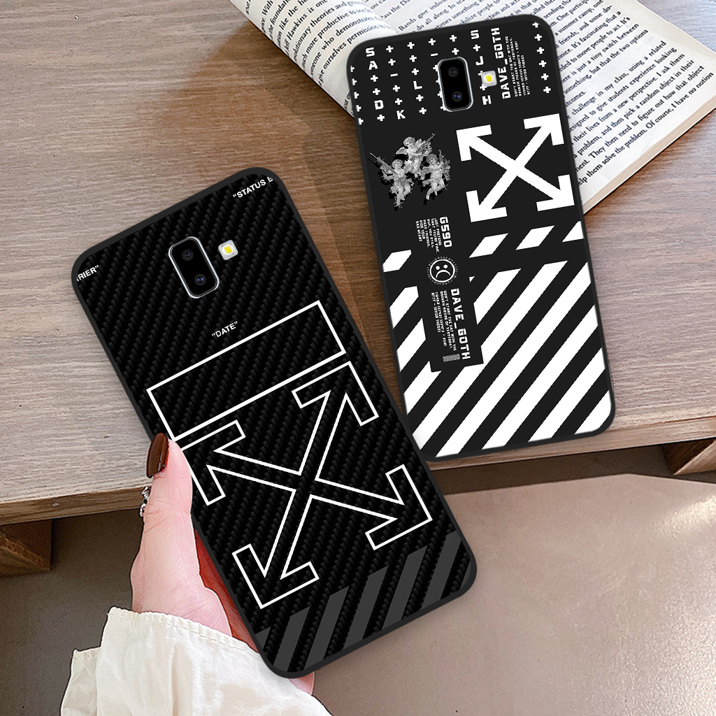 Ốp lưng Samsung J6 / J6 Plus / J6+ in hình nikee, off whitee thời trang