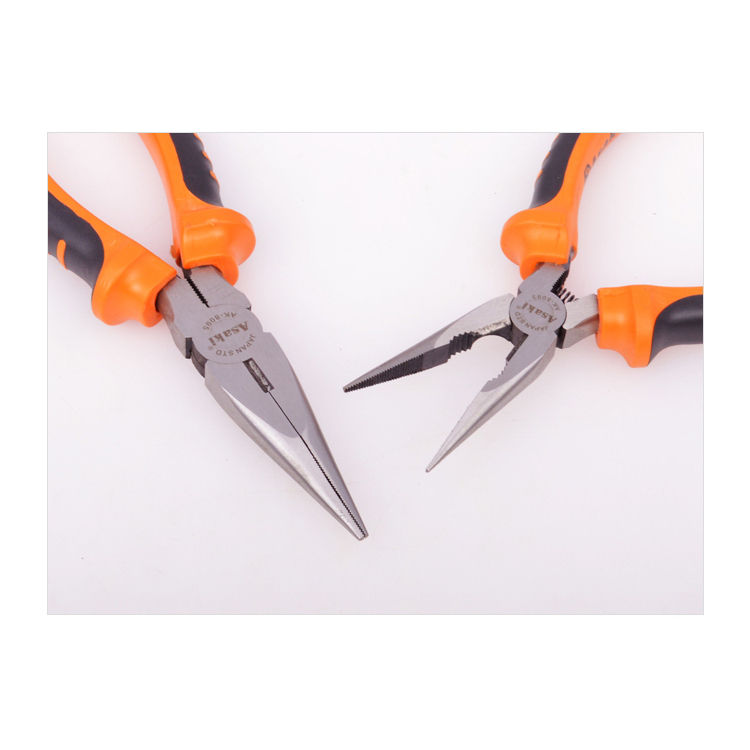 Kìm nhọn Asaki 8" AK-8095 8 inch/ 200mm thép High Carbon độ cứng cao