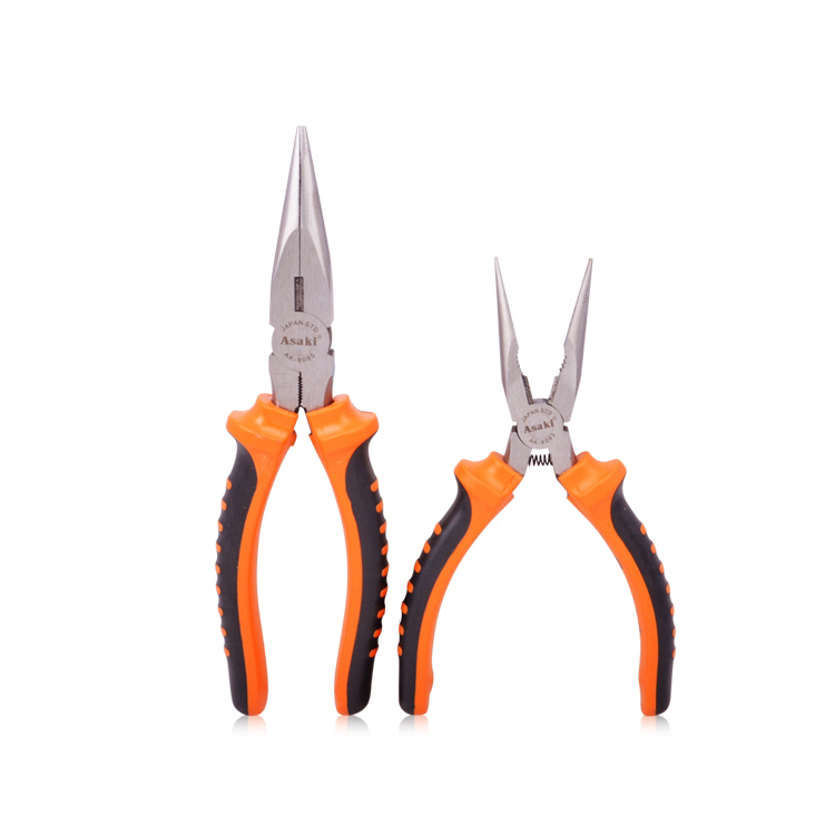 Kìm nhọn Asaki 8" AK-8095 8 inch/ 200mm thép High Carbon độ cứng cao