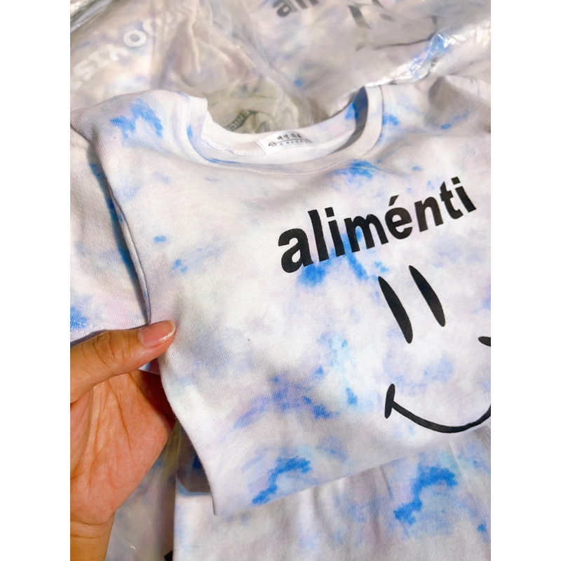 Bộ thun cotton QC xanh loang bé trai, bé gái Sale 69k