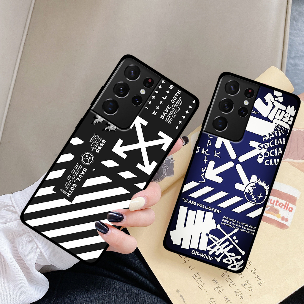 Ốp lưng Samsung S21 Ultra 5G / S22 Ultra 5G / S23 Ultra 5G in hình nikee, off whitee thời trang