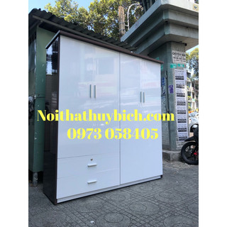 Tủ quần áo nhựa đài loan 4 cánh