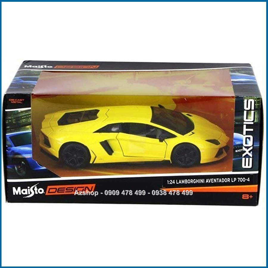 Xe Mô Hình Kim Loại Lambo Aventador Tỉ Lệ 1:24 - Maisto Design