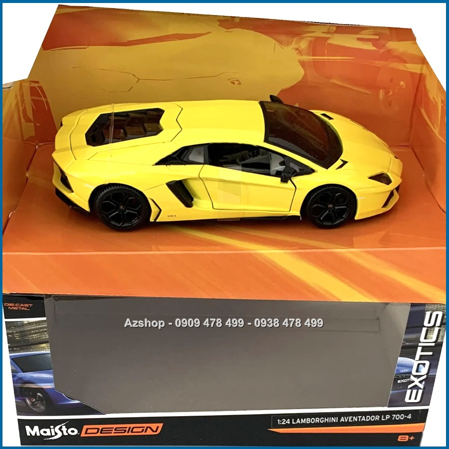 Xe Mô Hình Kim Loại Lambo Aventador Tỉ Lệ 1:24 - Maisto Design