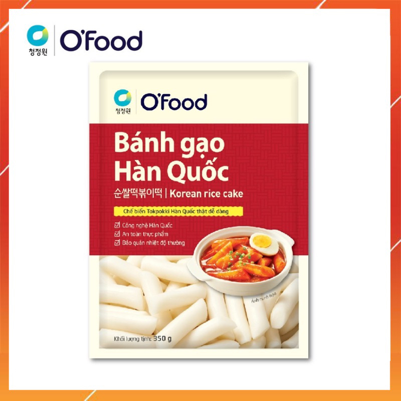 Bánh gạo Hàn Quốc O'Food 350g ( không đi kèm gói sốt)