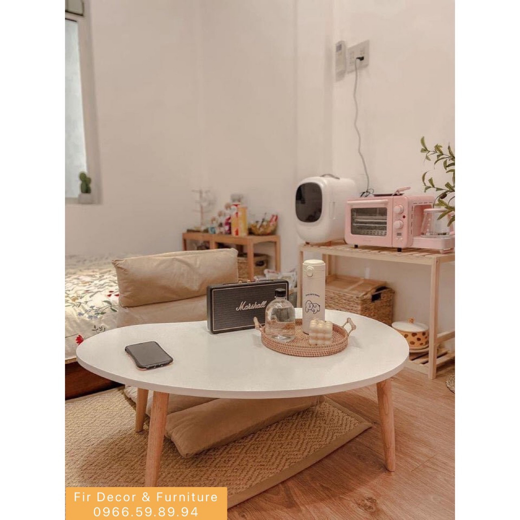 BÀN HẠT ĐẬU NGỒI BỆT GẤP GỌN CAO CẤP - BÀN SOFA, BÀN ĂN, BÀN TRÀ KIỂU HÀN QUỐC - D TABLE