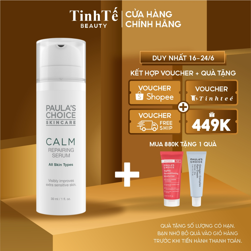 Serum phục hồi da nhạy cảm Paula's Choice Calm Redness Relief Repairing Serum 30ml