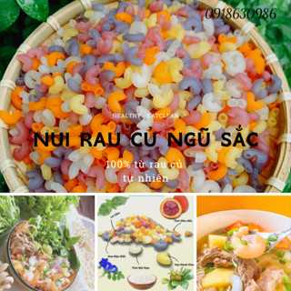 Nui rau củ, nui hữu cơ cho người ăn kiêng eatclean, bé ăn dặm túi 500gr