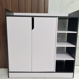 Kệ tủ giày dép, Tủ để đồ đa năng tiện ích chất liệu gỗ MDF kích thước 80x80x30