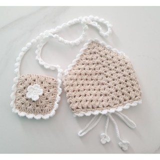 Set túi đeo chéo + Băng đô cài tóc Handmade cho bé gái