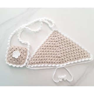 Set túi đeo chéo + Băng đô cài tóc Handmade cho bé gái