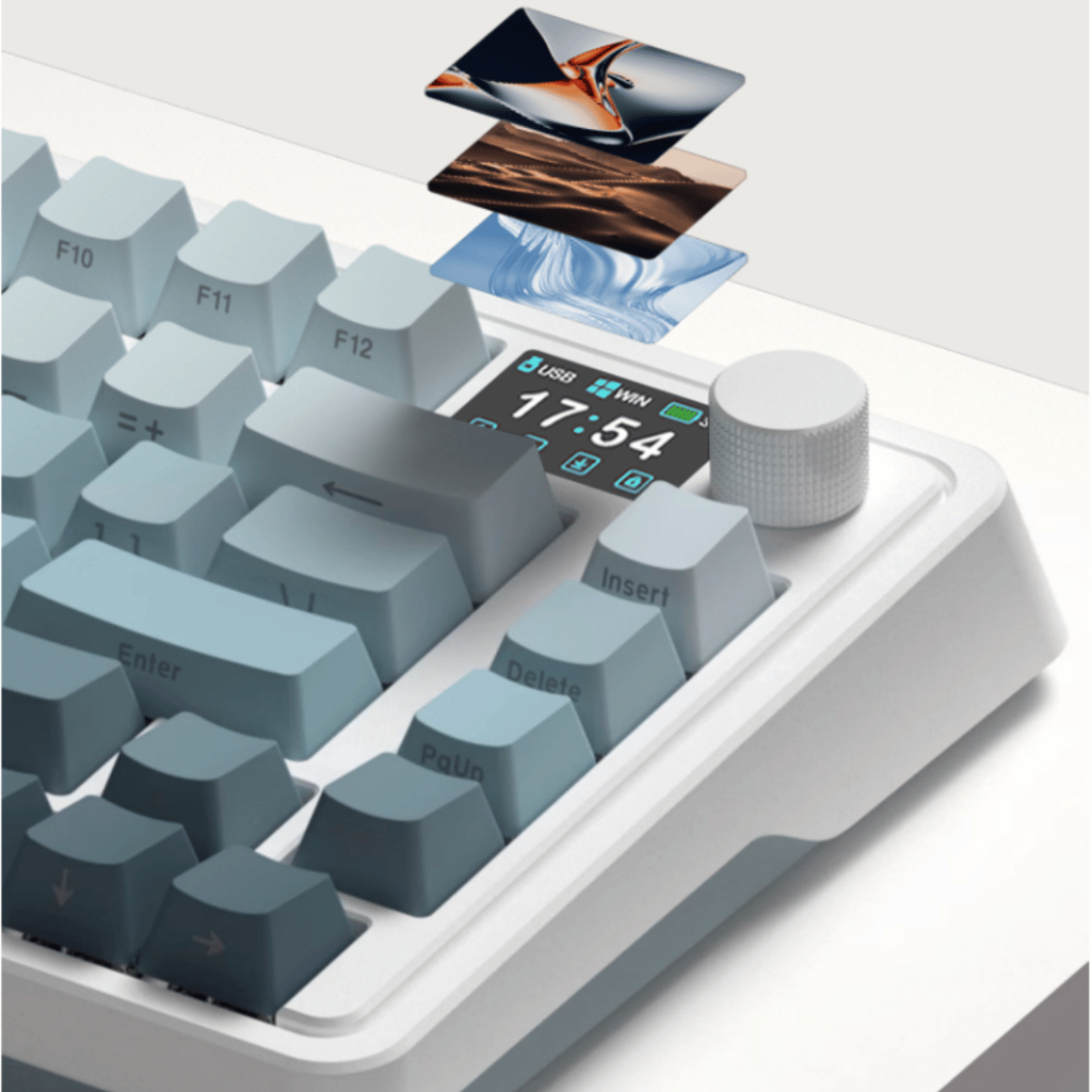 Bàn phím cơ CMK75 - FL ESPORTS mới 3 chế độ kết nối, gasket mạch xuôi, màn hình TFT - Kicap