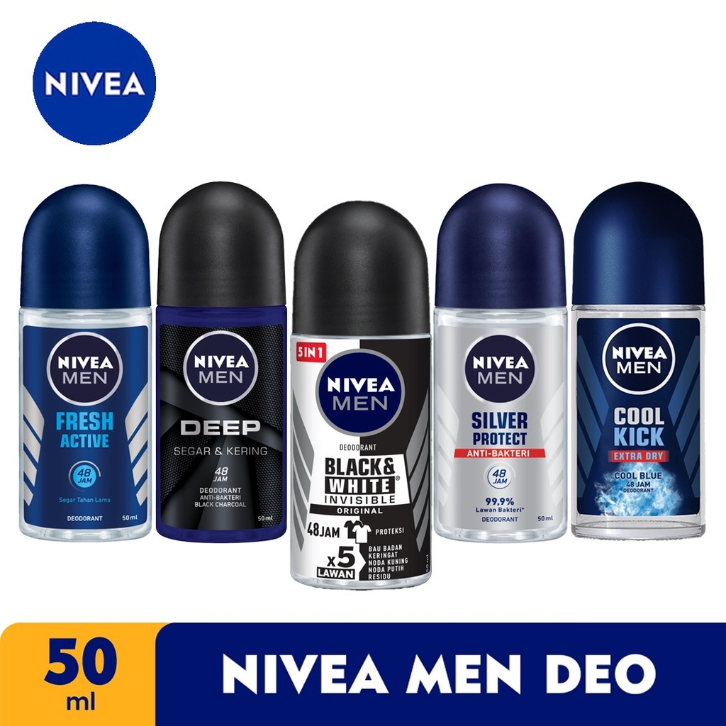50ml - Lăn Khử Mùi Nivea Khô Thoáng- Dạng lăn cho nam và Nữ