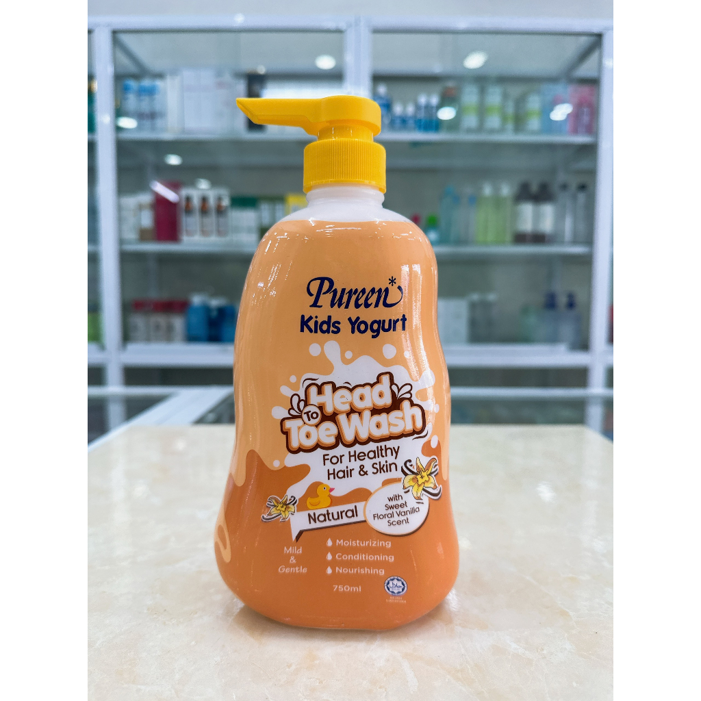 Sữa Tắm Gội Toàn Thân Cho Bé Sơ Sinh Và Trẻ Em PUREEN Nhập Khẩu Malaysia 750ml Mẫu Mới