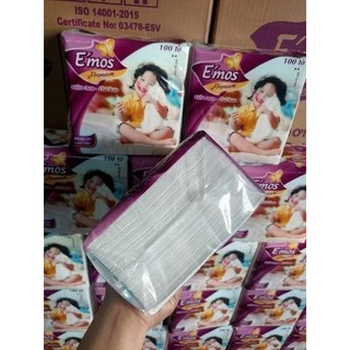 Giấy ăn lụa emos premium(100 tờ)